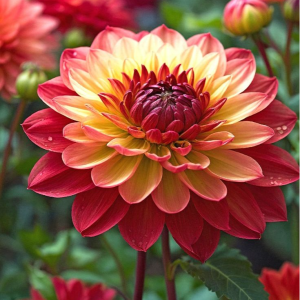 Георгин Оникс Найт купить по цене от 590р. в интернет-магазине «Посадика» с доставкой почтой в в Тарко-Салее и по всей России – [изображение №1].